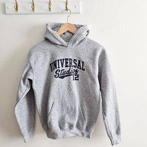 Vintage Universal Studios Gray Hoodie Women's Size XS or Kids Size L (10/12)